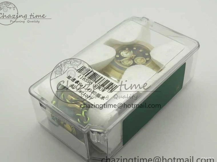 Edition Crystal Best BLF Bracelet on Black Dial YG YG Rainbow Daytona A4130 116589RBOW 0316